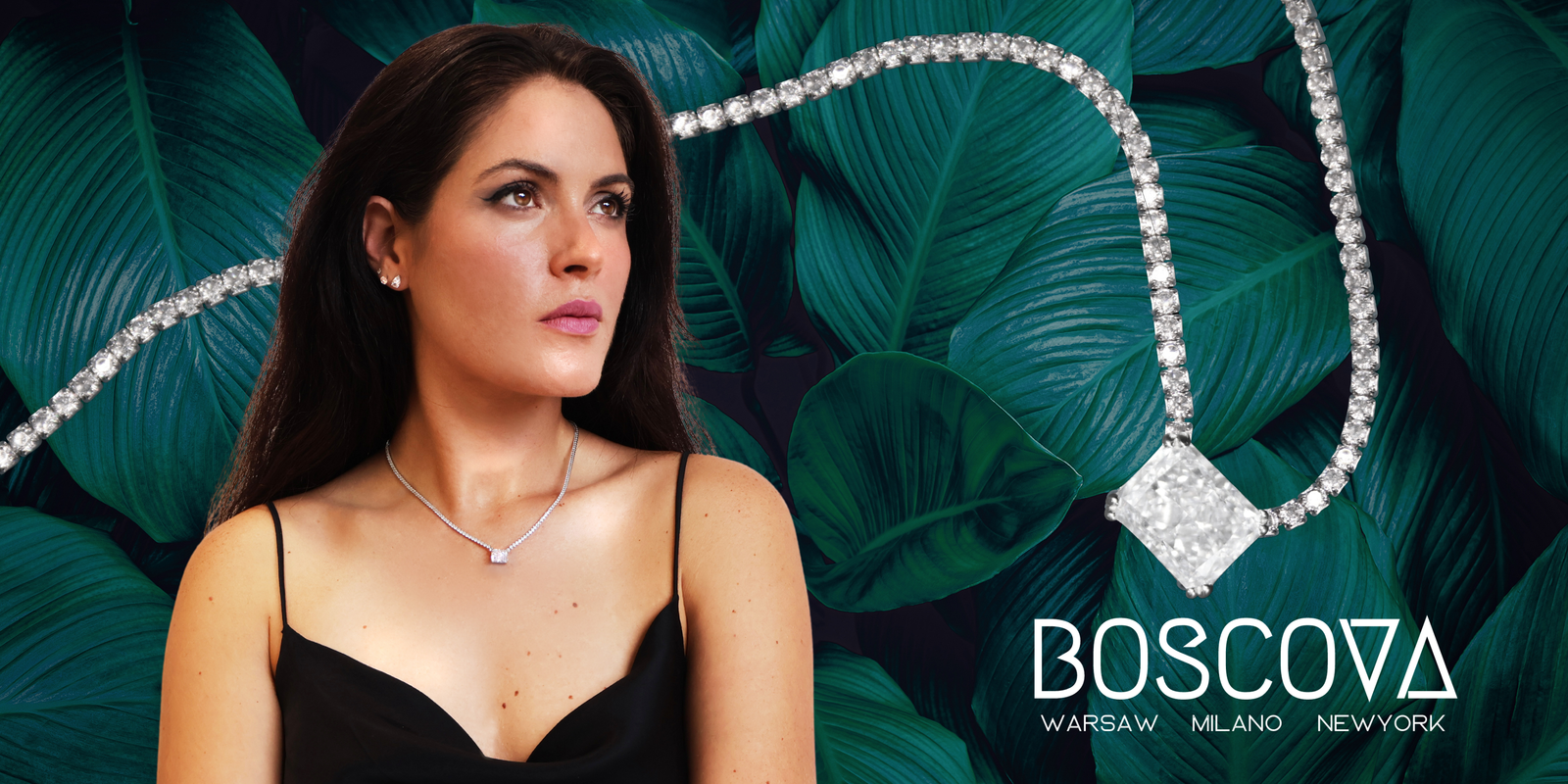 Boscova jewellery tennis and model hero banner